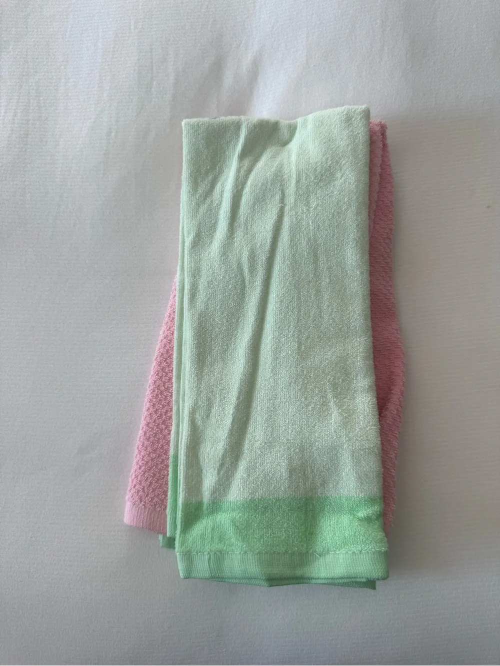 Show Me the Bunny! Easter Bunny Kitchen Towel - Pink & Mint